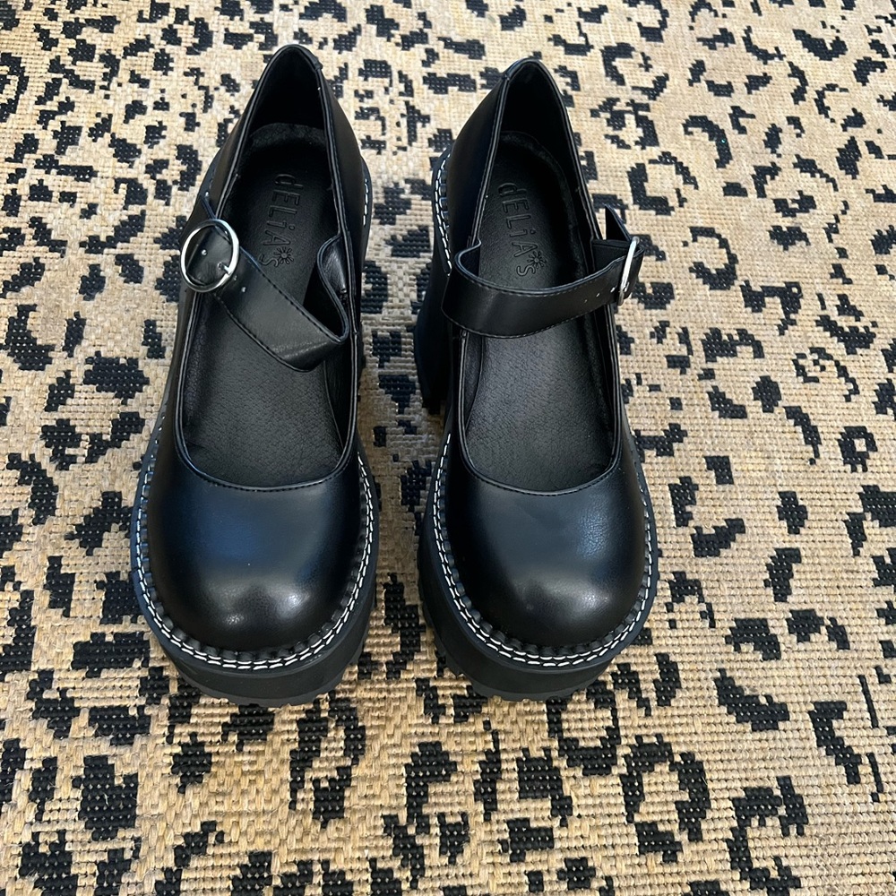 Dolls Kill dark animal behavior Mary Jane platforms